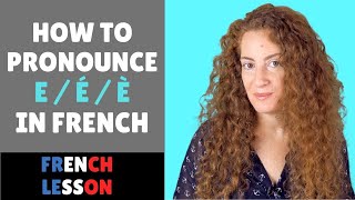 How to pronounce the letter E in French [upl. by Leacock]