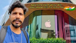 I Visited Indias First Apple Store 🍎 I Phone 15 Pro Max Full Tour [upl. by Charin]