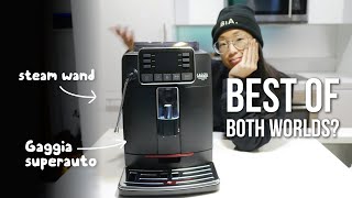 Gaggia Cadorna Barista Plus unboxing features review Superautomatic espresso latte art steam wand [upl. by Nitsirhc593]