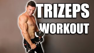 Schnellster Muskelaufbau für den Trizeps  Workout im Hypertrophiebereich [upl. by Ceporah]