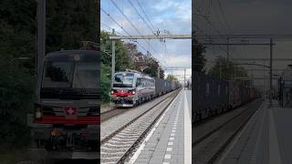 SBB XLoad 193 542 komt met GTS Shuttle door station Tilburg Universiteit [upl. by Ynnaej731]