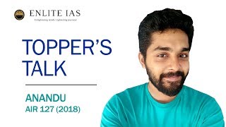 TOPPERS TALK By ANANDU AIR 127 Philosophy National Topper 2018 Marks 319 [upl. by Kehsihba]