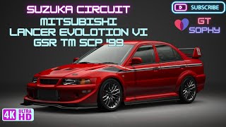 Gran Turismo 7  GT Sophy  Suzuka Circuit  Mitsubishi Lancer Evolution VI GSR TM SCP 99  PS5 4K [upl. by Ettenay915]