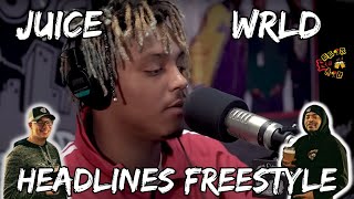 JUICE KILLS DRAKES BEAT  Juice WRLD Freestyles Over Headlines by Drake Reaction [upl. by Kerianne977]