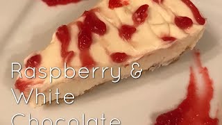 Raspberry amp White Chocolate Cheesecake Ramadan 2017 Day 8 [upl. by Marvel493]