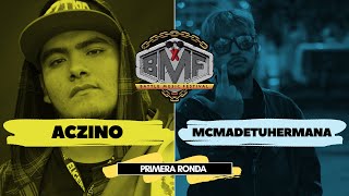 ACZINO vs MCMADETUHERMANA  Cuartos  BMF  VIDEO OFICIAL [upl. by Almund]