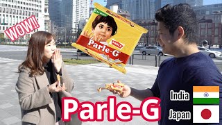 Japanese People Try quotPARLEGquot for the First Time  Indian snack reaction by Japanese in Tokyo [upl. by Nnaasil]