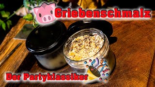 So machst Du deftigen 🐷 Griebenschmalz ganz einfach selbst 🧅 Rezept für den Klassiker [upl. by Ailet]