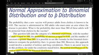 Day 10 Normal Approximation to the Binomial Distribution amp Estimating μ when σ is Known [upl. by Ribaj538]