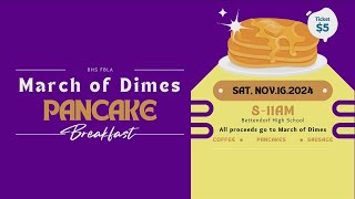 Bettendorf High School hosting March of Dimes pancake fundraiser [upl. by Allegna]