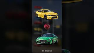 Dodge Charger SRT Hellcat vs MercedesAMG GTR battle Which car will win 😎 [upl. by Yreme543]