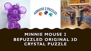 Minnie Mouse 2 Purple 3D Crystal Puzzle Tutorial [upl. by Meta]