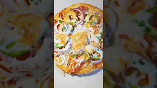 Homemade Veggie Pizza Recipe🍕🍅🫑 Easy amp Delicious 15Minute Veggie Pizza Hack veggiepizza Cooking [upl. by Verina]