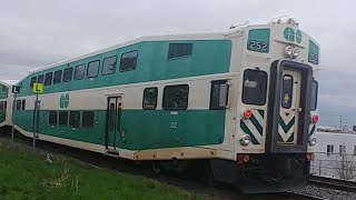 OLD CAB CAR 252 GO Transit 628 with 252 at Cooksville 4192023 [upl. by Mcfadden915]