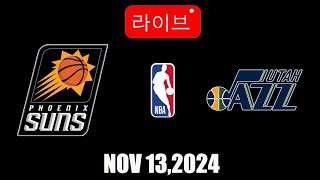 NBA 라이브 피닉스 선즈 vs 유타 재즈  2024년 11월 13일  NBA 시즌 라이브 2K25 [upl. by Nonnah512]