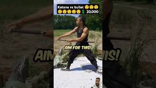 Katana vs bullet 😲😲😲shorts mrbeast [upl. by Cowen]