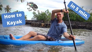 How to Kayak in 5 Minutes kayaking made easy for beginners with sit on top kayak [upl. by Yarled]