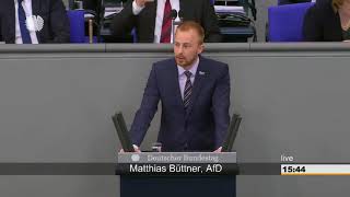 Matthias BüttnerAfD quotUnsere Bundesregierung macht sich schuldigquot [upl. by Amal499]