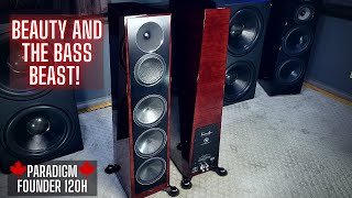 Best BASS From A Tower Speaker Paradigm Founder 120H Tower Review amp Demos [upl. by Sinnoda]