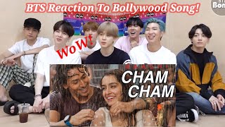 BTS reaction to bollywood songCham Cham songBTS reaction to Indian songsBTS 2020 [upl. by Uhsoj841]