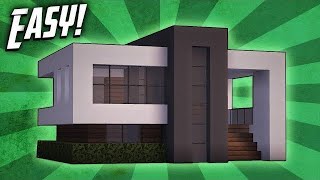 Minecraft How to Build a Starter Modern House [upl. by Almeida368]