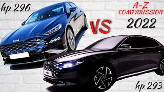 2022 kia k8 vs hyundai azera 2021 best sedan Interior price upclose details comparison [upl. by Towrey603]