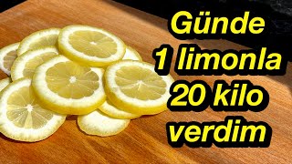 20 Kilo Verdiren Haşlanmış Limon KürüGünde 1 Limonla 20 Kilo Nasıl Verilir [upl. by Otreblanauj52]