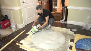 Episode 8 of 9 Installing a Floor Mosaic [upl. by Devinna]