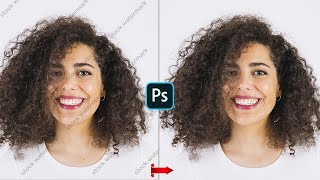 How to remove watermark only take 2 minutes in Photoshop [upl. by Ulita]