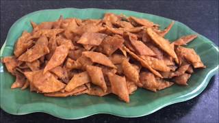 Spicy wheat flour chips  Chips without maidaall purpose flour  Crispy masala diamond cuts [upl. by Gottuard]