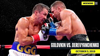 FULL FIGHT  Gennadiy Golovkin vs Sergiy Derevyanchenko DAZN REWIND [upl. by Saxela]