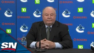 Bruce Boudreau Full Introductory Press Conference As New Coach Of Vancouver Canucks [upl. by Wonacott]