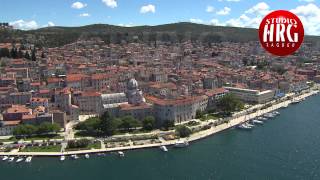 ŠIBENIK  AERIAL FOOTAGE [upl. by Gert]