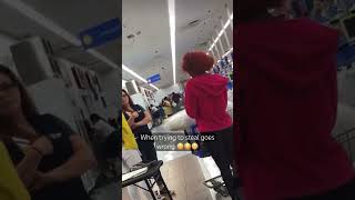 Might as well walk away 😳💀foryou fypシ theif walmart subscribe [upl. by Danielson287]