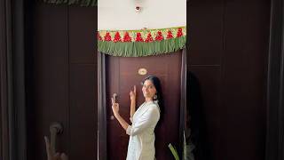 Never seen before banana leaf toranam 😍 toran toranam torandecoration diy diwalidecor [upl. by Cleasta]