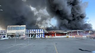 Deadly Russian strike on store in Ukraine caught on camera [upl. by Redla111]