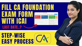 How To Fill Exam Form  CA Foundation June 2024  Step By Step Guide  Agrika Khatri  ICAI [upl. by Cory674]