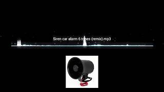 Siren car alarm 6 tones remix Remake [upl. by Lindemann]