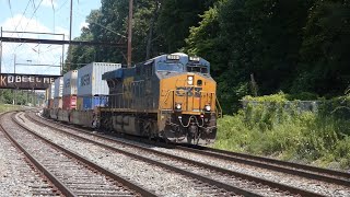 4 trains at woodbourne ft 2 heritage units [upl. by Nnylarej224]