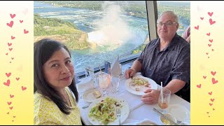 Celebrated Our Anniversary at the Skylon Tower Revolving Restaurant in Canada  Travel Lover DampE [upl. by Ahselef265]