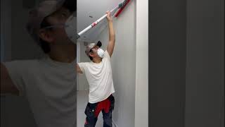 How To Skim Coat Wall With Spatula And Roller  The EASY Way [upl. by Strain837]