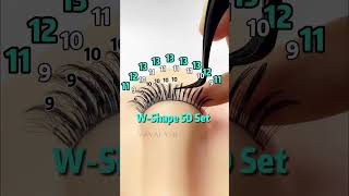 Wispy Set Tutorial 5D WShape Lashes From vavalashcom 🤩So beautiful 🫶💗 [upl. by Sibell]