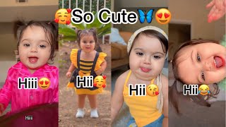 Cute Baby Lilia😍🦋Hii Hii Hii 😍 cutebaby lilia usa youtubevideo kidsvideo [upl. by Atinrev918]