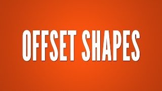 Illustrator CS6 CC Tutorial  Offset Shapes [upl. by Elin]