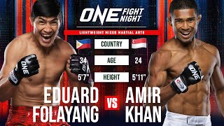 Intense MMA Rivalry 🔥 Eduard Folayang vs Amir Khan Full Fight [upl. by Demetri]