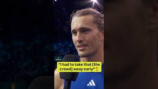 Zverev on how he was able to defeat Ugo Hubert 62 62 to win the Paris Title 🎥 ATP Media [upl. by Docile]