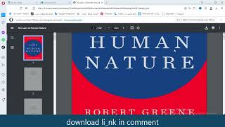 Download the book The Laws of Human Nature pdf free 2023 [upl. by Onitram]