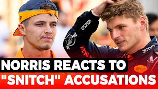 Lando Norris reacts to quotsnitchquot board radio accusations  GPFans F1 News [upl. by Fidela]