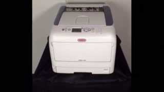 OKI C831TS CMYK LED Laser Transfer Printer [upl. by Niffirg]