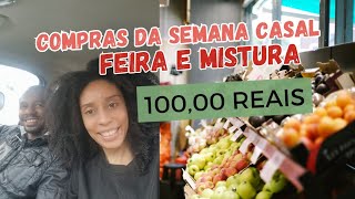 Compra Semanal para DUAS PESSOAS com R 10000 [upl. by Tnarg]